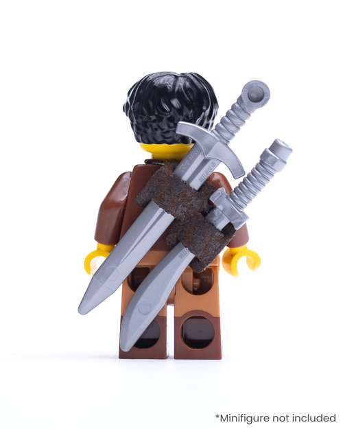 Cape-Compatible Leather Dual Scabbard
