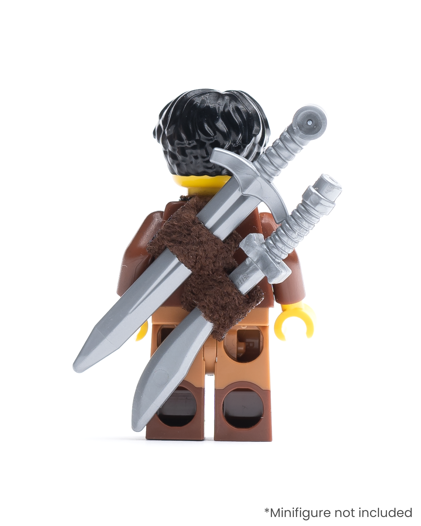 Cape-Compatible Suede Dual Scabbard