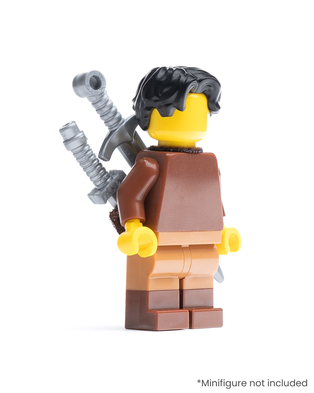 Cape-Compatible Suede Dual Scabbard