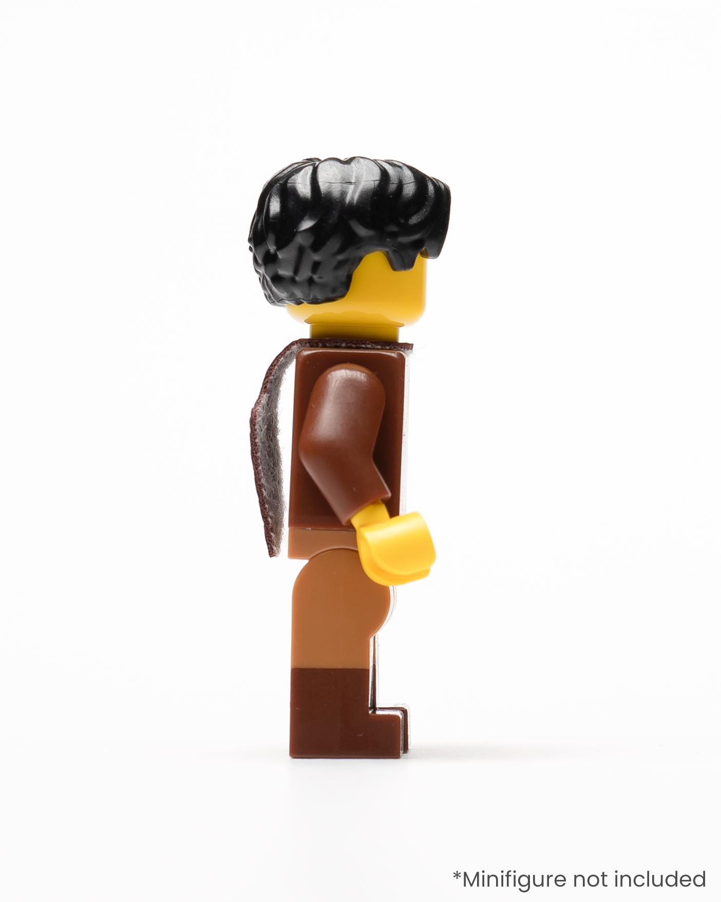 Profile of a LEGO minifigure wearing a sheath on its back