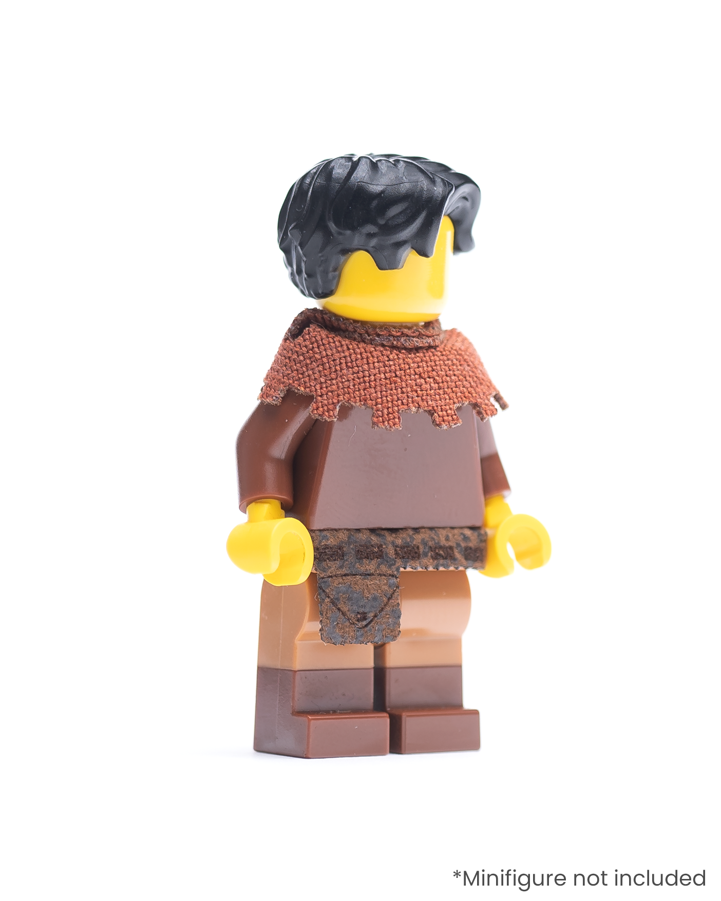 Crenellated Shoulder Cape and Belt with Pouch