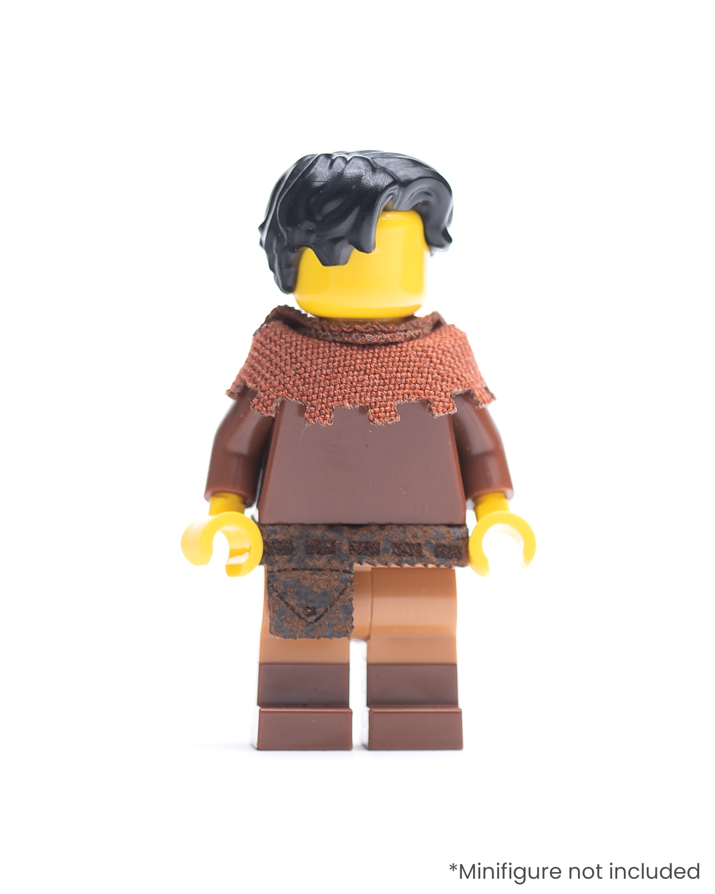 Crenellated Shoulder Cape and Belt with Pouch