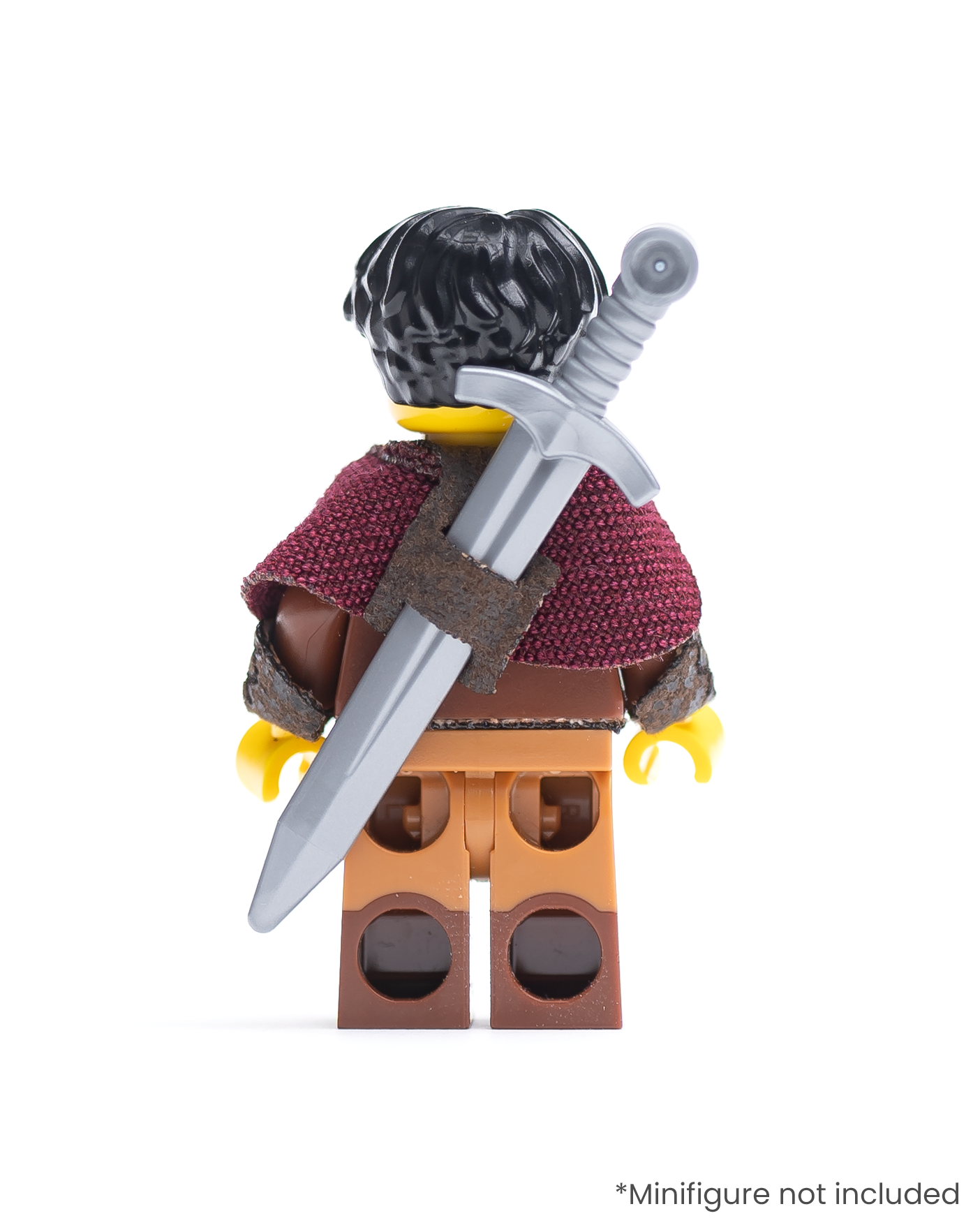 Half Cape with Leather Bracers and Sheath