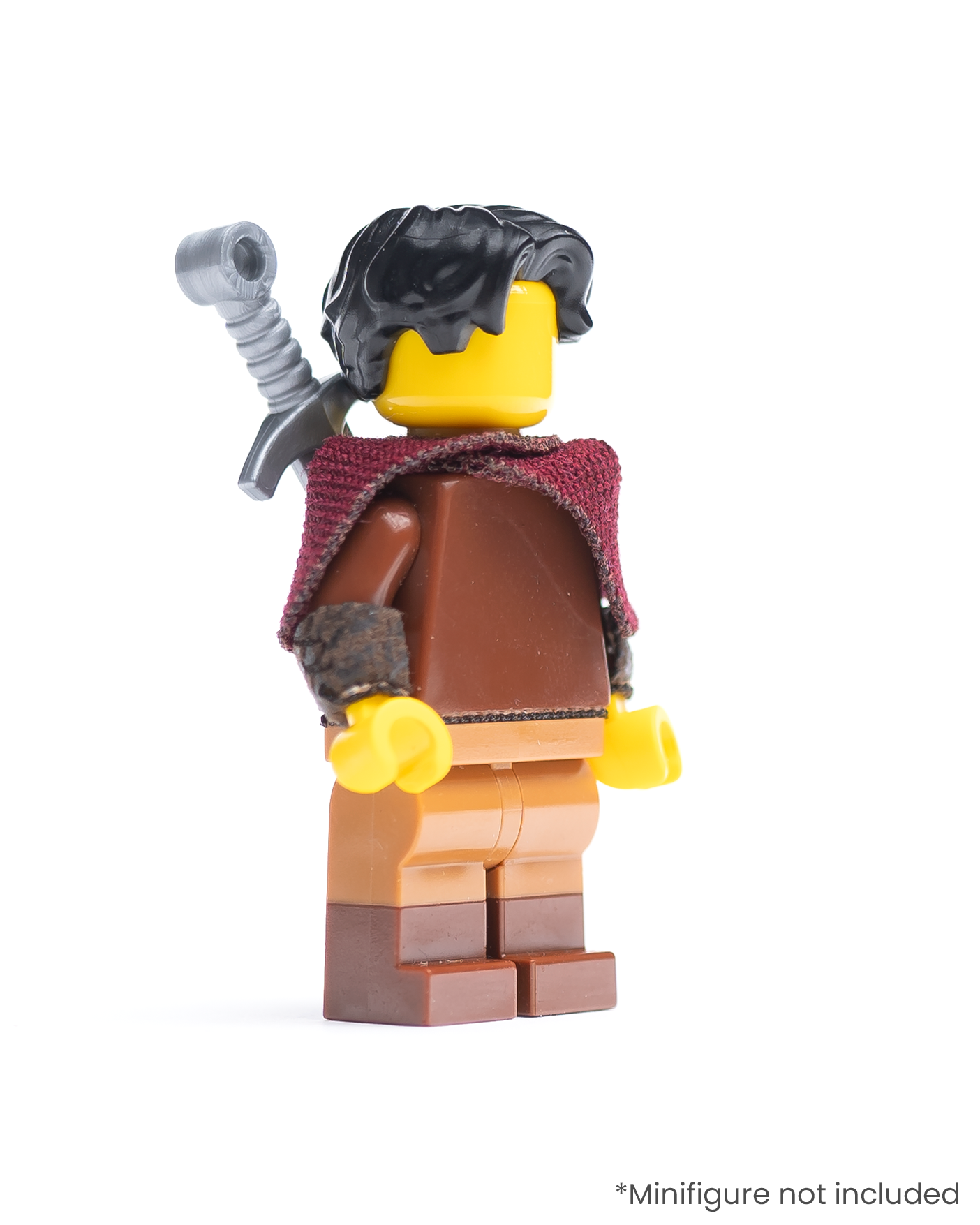 Half Cape with Leather Bracers and Sheath