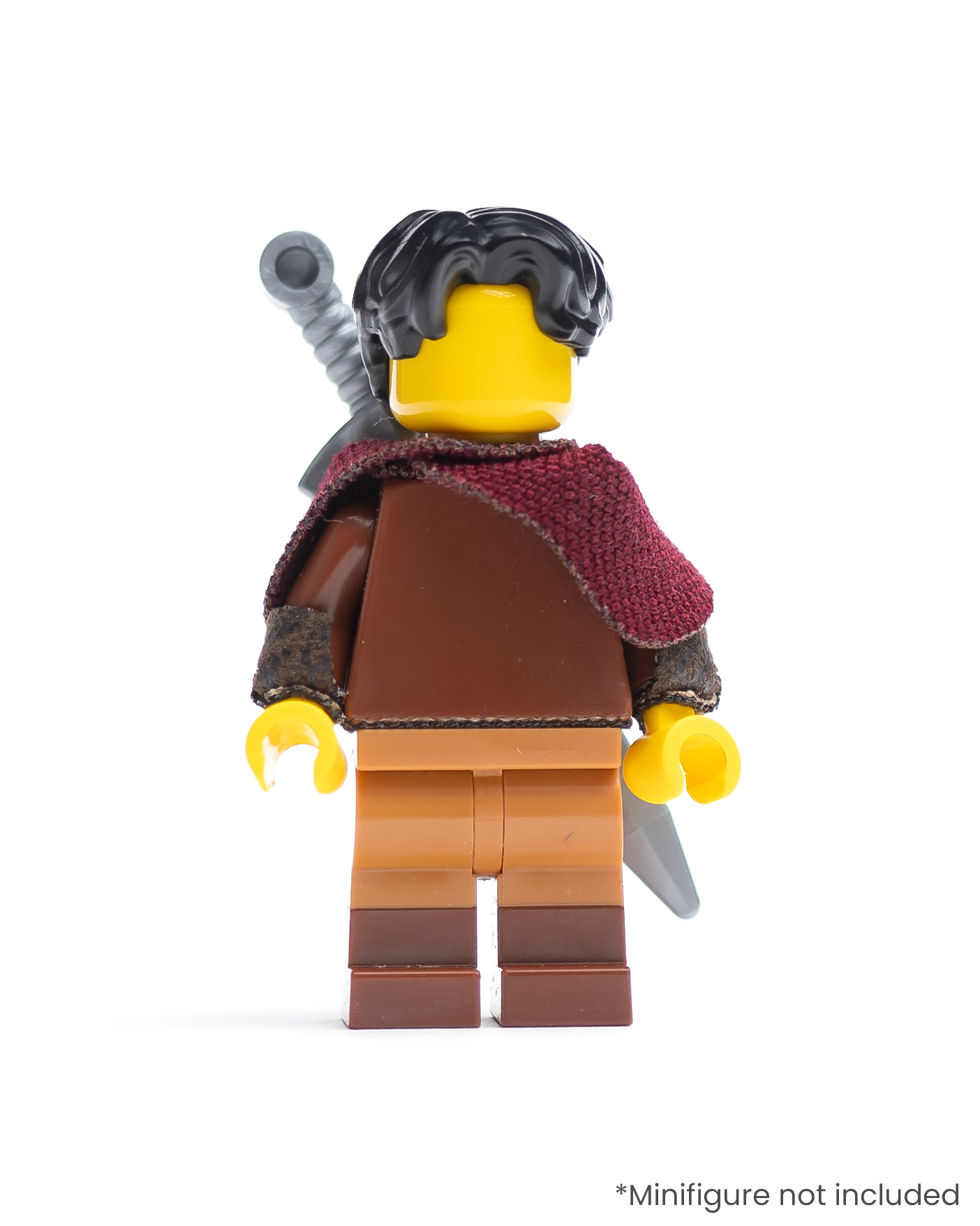 Half Cape with Leather Bracers and Sheath