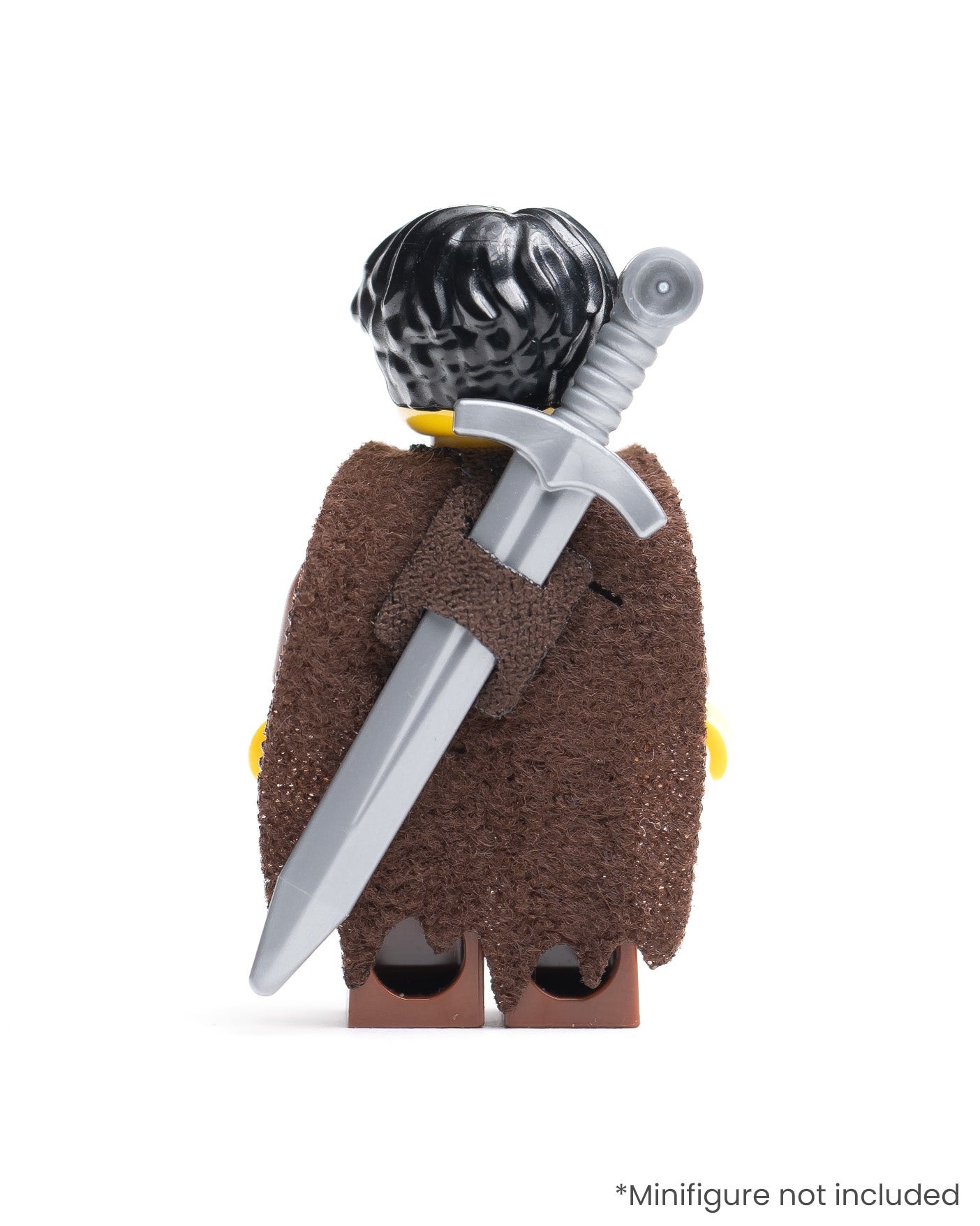 Modular Tattered Fur Cape with Single Sword Sheath