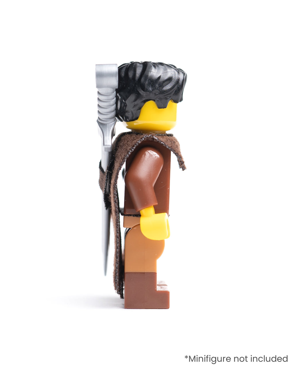 Modular Tattered Fur Cape with Single Sword Sheath