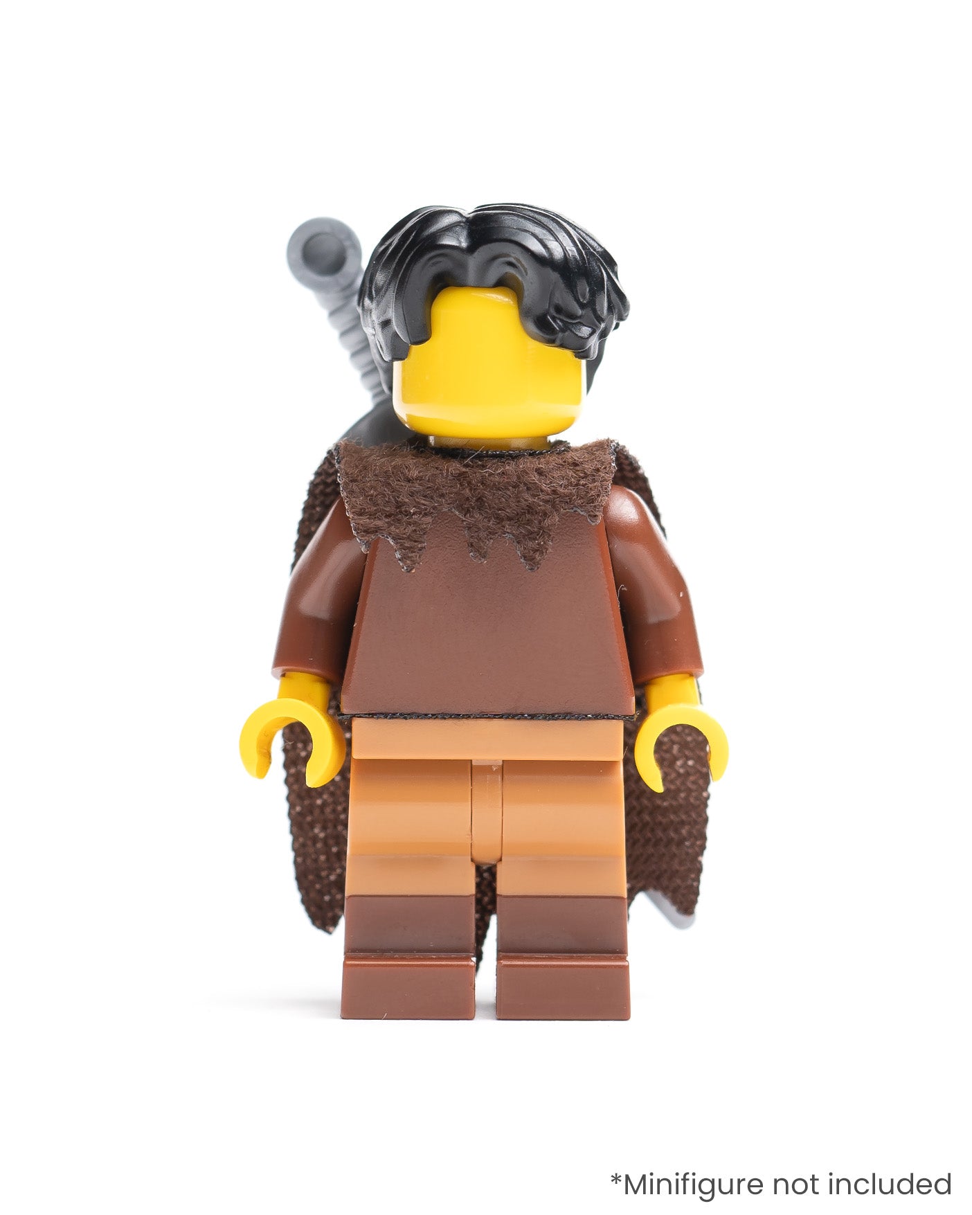 Modular Tattered Fur Cape with Single Sword Sheath