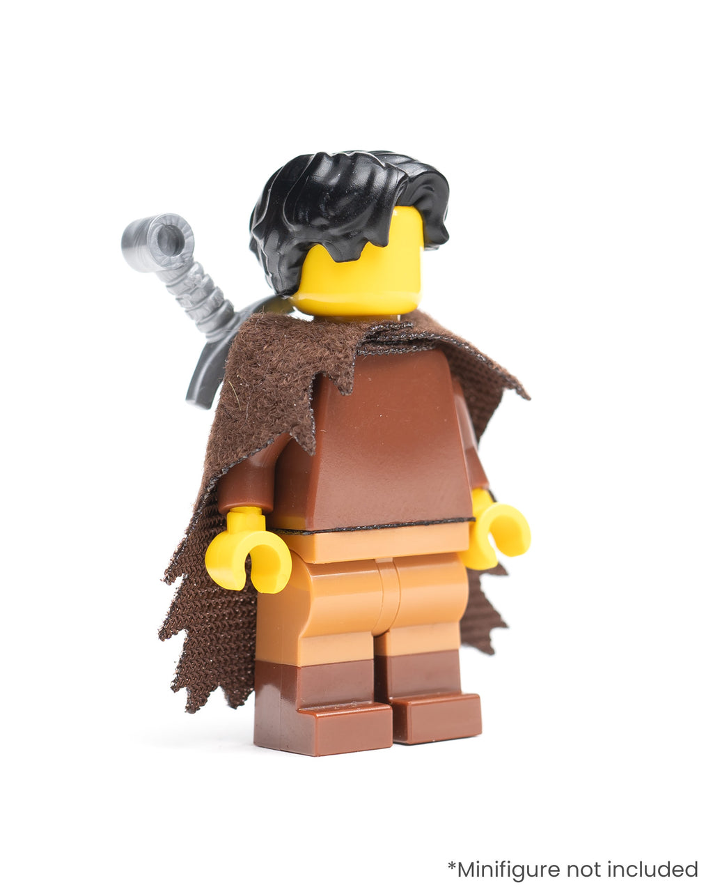 Modular Tattered Fur Cloak with Single Sword Sheath
