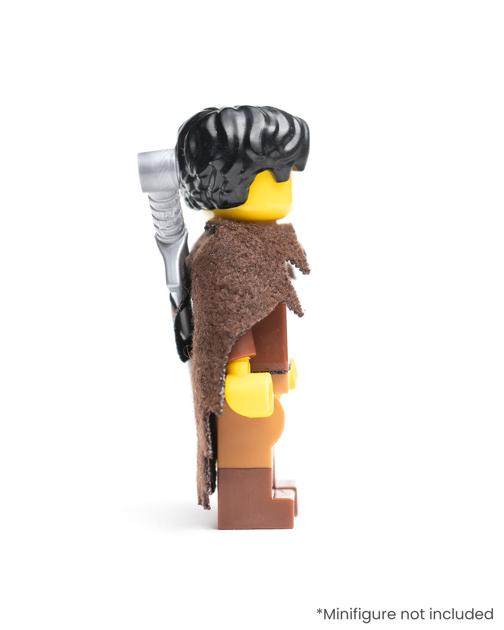Modular Tattered Fur Cloak with Single Sword Sheath