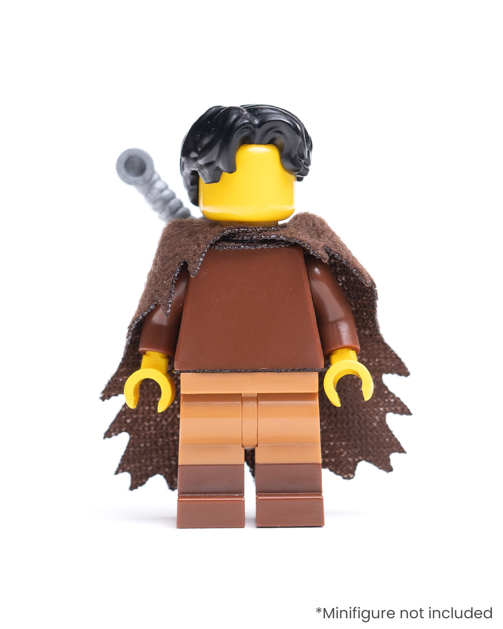 Modular Tattered Fur Cloak with Single Sword Sheath